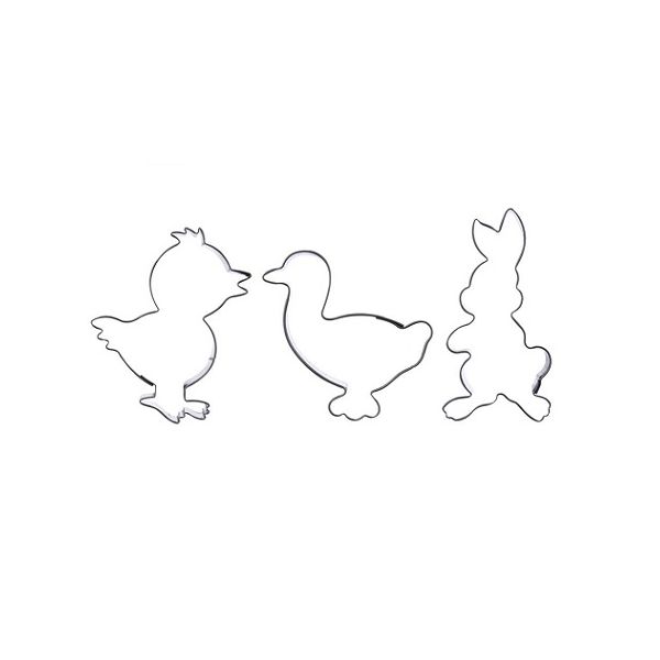 Easter II cookie cutter - set of 3 pieces