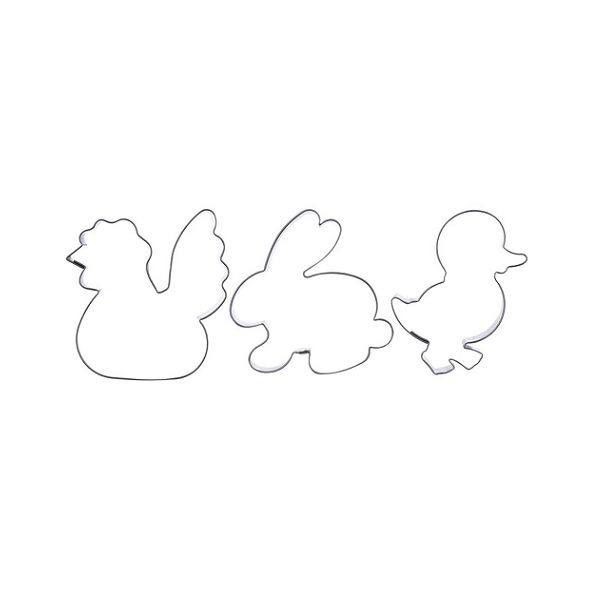 Easter I cookie cutter - set of 3 pieces