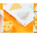Szilikon sajt háromszögeket formázunk