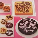 Template for a round cake set of 8 pcs