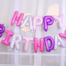 Garland balloons Happy Birthday pink
