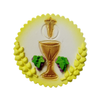 Dekoration für die 1. Heilige Kommunion - Kelch und Weintrauben