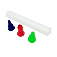 Disposable decorating bags with attachments