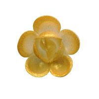 Klasyczna duża złota perła waflowa w kolorze różu