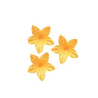 Wafer flower mini gold