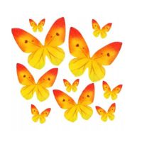Motyl waflowy żółty