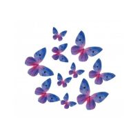 Motyl waflowy w kolorze niebieskim