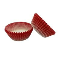 Red-white paper cups 100 pcs