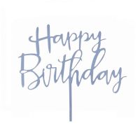 Grawer - Happy Birthday niebieski akryl