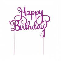 Stamp - Happy Birthday, pink