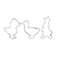 Easter II cookie cutter - set of 3 pieces