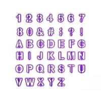 Ausstechformen - Buchstaben und Zahlen 2,4 cm