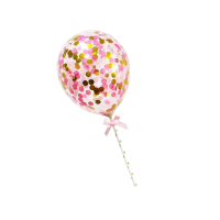 Punch - balon z różowym konfetti
