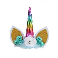 Colorful unicorn - cake decoration