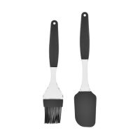 Silicone spatula and butter set, gray