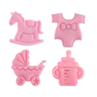 Pony, body, stroller, pink bottle - set