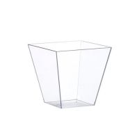 Quadratisches, abgeschrägtes Glas 180 ml
