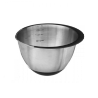 Stainless steel bowl with non-slip bottom