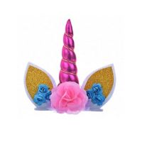 Pink unicorn - cake decoration