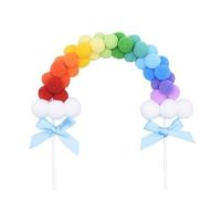 Engraving - colorful balloon arch