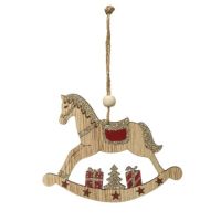 Wooden horse - decoration for the tree