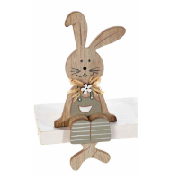Easter bunny wooden sitting boy