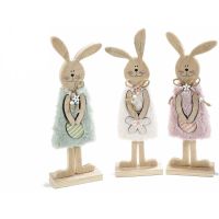 Wooden Easter bunny in a dress