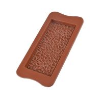 Mold silicone chocolate tablet coffee bean