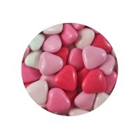 Megszórjuk csokoládé rózsaszín szívecskéket 200 g