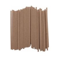 Paper straws Natural 100 pcs