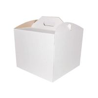 Cake box with handles 34 x 34 x 25 cm