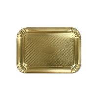 Gold paper cake tray 33 x 23.5 cm