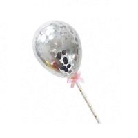 Punch - balloon with silver confetti