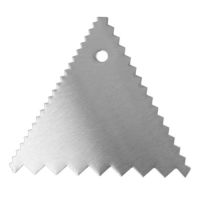 Háromszög alakú rozsdamentes acél gumibetét