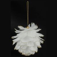 Christmas ball made of feathers - decoration for the tree