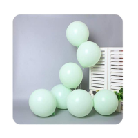 Balony pastelowo zielone 12 cm - 200 szt