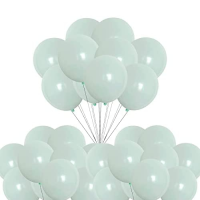 Pastel mint-green balloons 25 cm - 100 pcs