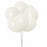 Balony pastelowe białe 25 cm - 100 szt