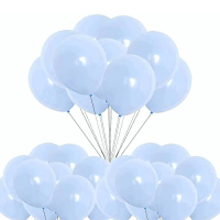Luftballons Pastell Granatblau 30 cm - 100 Stk