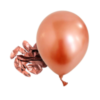 Balloons metallic pink-gold 30 cm - 50 pcs