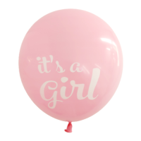Léggömbök - rózsaszín It&#39;s a Girl 30 cm - 6 db