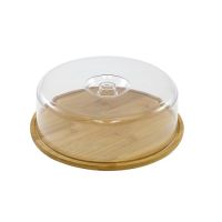 Bamboo tray with lid 28 cm