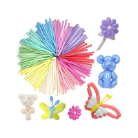 Luftballons zum Modellieren, gemischte Farben, 100 Stück