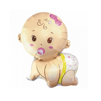Balon niemowlę - dziewczynka 77 x 65 cm