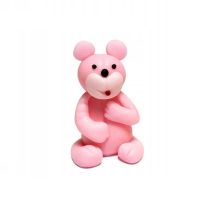 Pink teddy bear 6 cm
