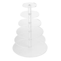 Muffin stand acrylic 6-tier round