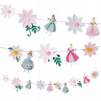 Girlanda - Księżniczki i kwiaty