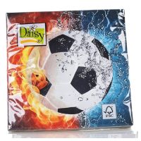 Napkins soccer ball, fire and water 20 pcs