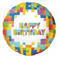 Lego Happy Birthday balloon 45 cm