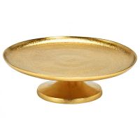 Tortenständer aus goldenem Metall, 27 cm
